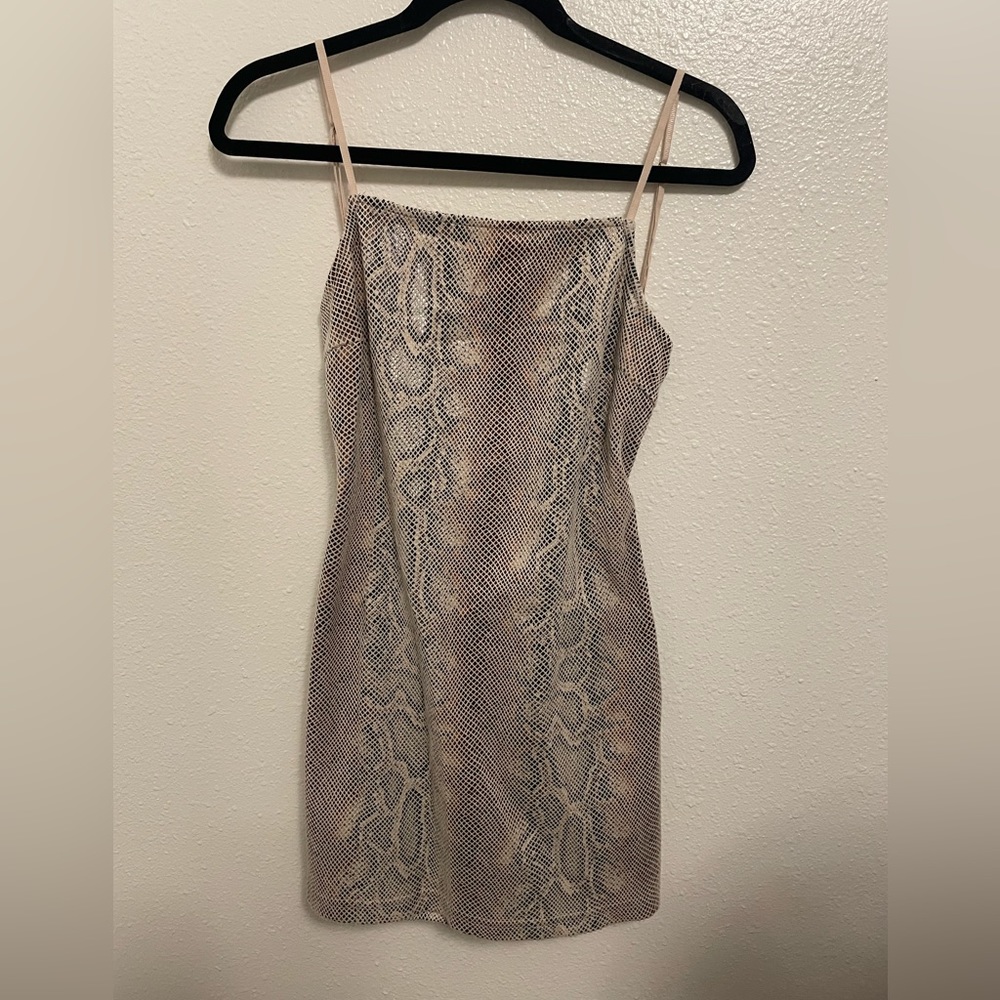 NWOT Animal Print Mini Dress